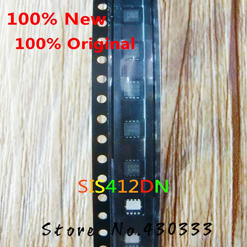 10 шт. 100% новый SIS412DN-T1-GE3-GP SIS412DN S412 QFN-8 | Электронные компоненты и принадлежности