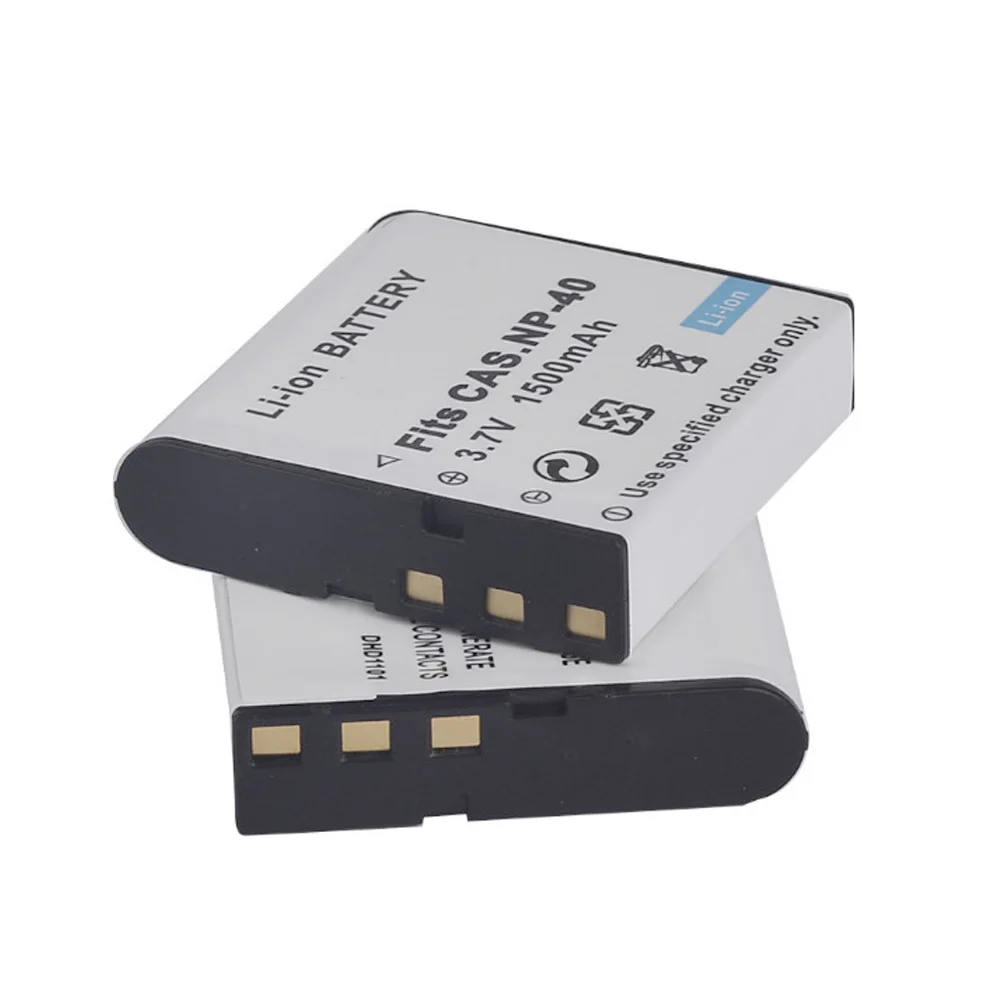 2 шт. GQYM NP 40 CNP40 3 7 V 1500mAh Цифровая Перезаряжаемые Батарея для объектива с