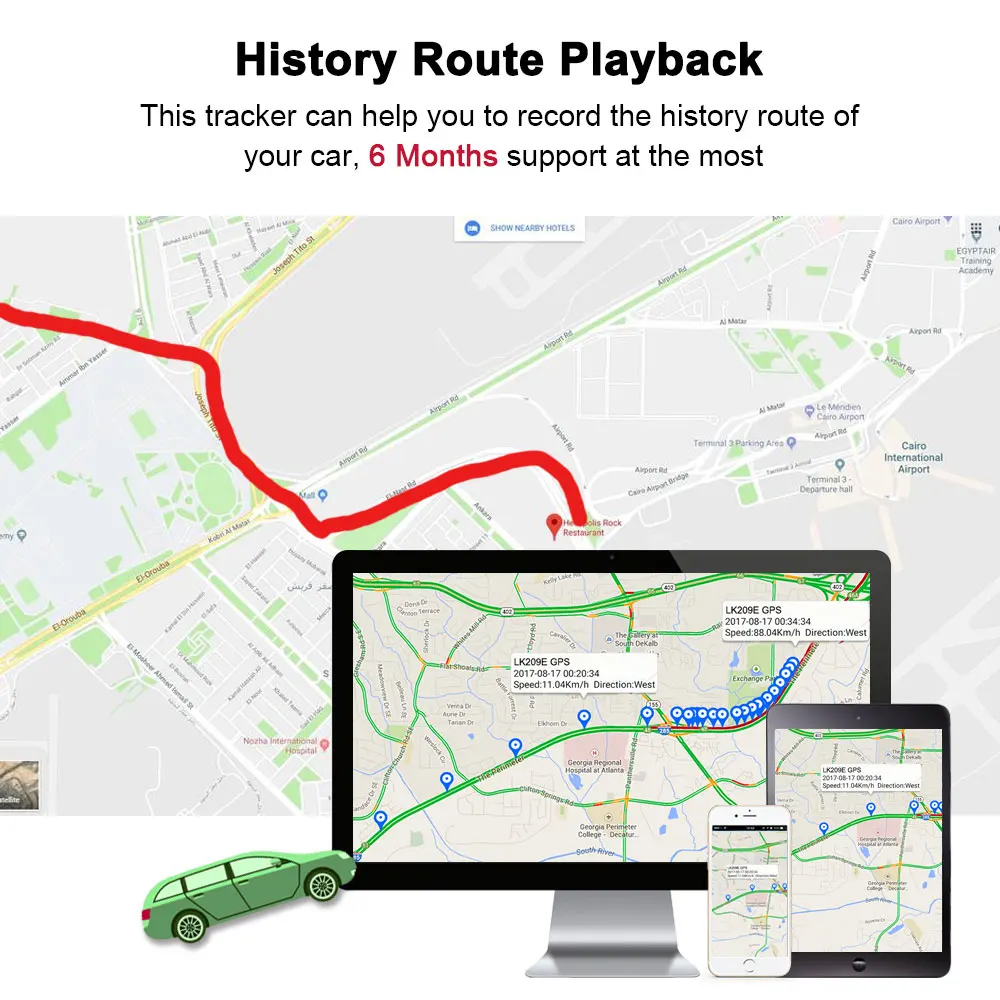 GPS трекер LK209E автомобильный 2G водостойкий IP67|GPS-трекеры| |