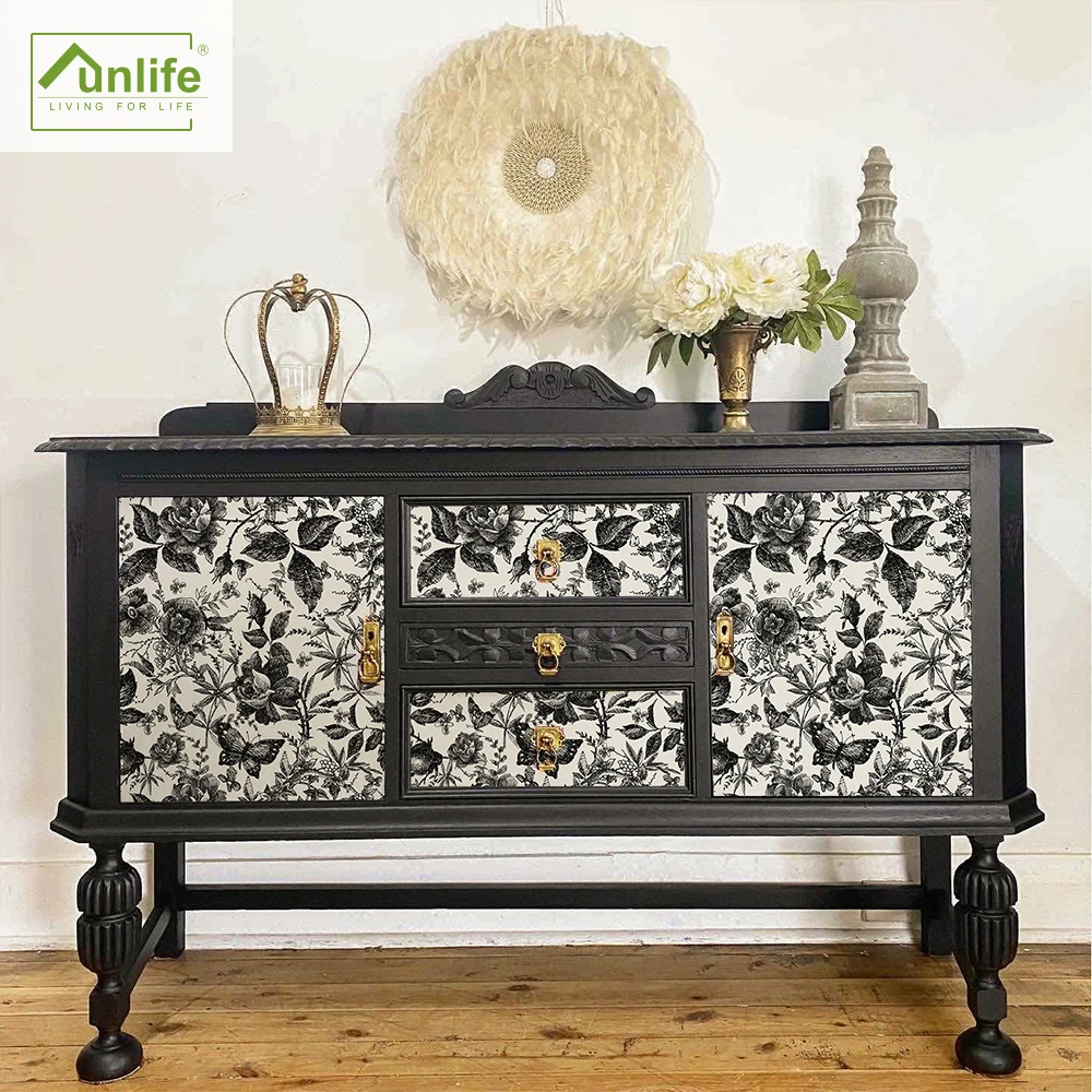 

Funlife® 40x160cm Furniture Wardrobe Cabinet Stickers Bathroom Wall Stickers Self-Adhesive Contact Paper Home Decor Wall Decals
