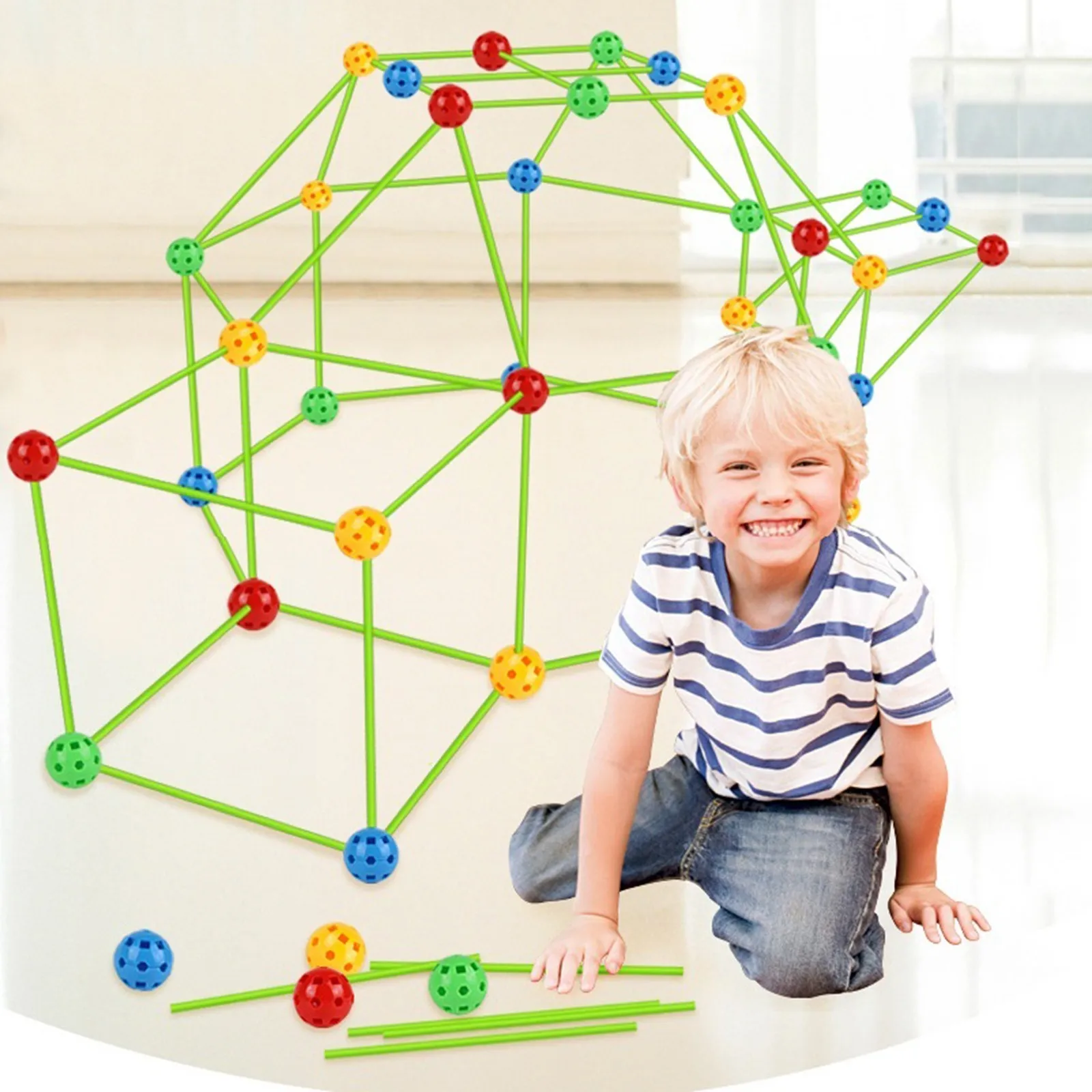 Набор для строительства форта детская игрушечная палатка крепость замки туннели