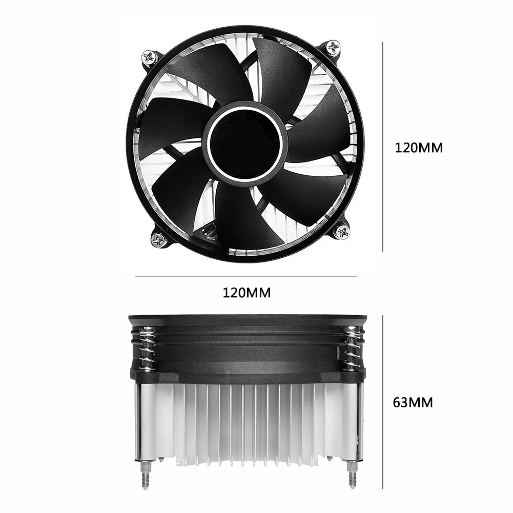 

ID-COOLING DC 12V CPU Cooler Fan Desktop PC Cooling System Radiator Support for Intel LGA 1150/1155