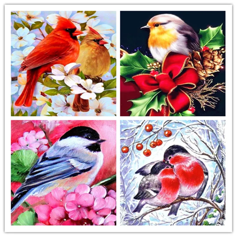 DIY пейзаж алмазной живописью птицы Алмазная вышивка распродажа декорации полная