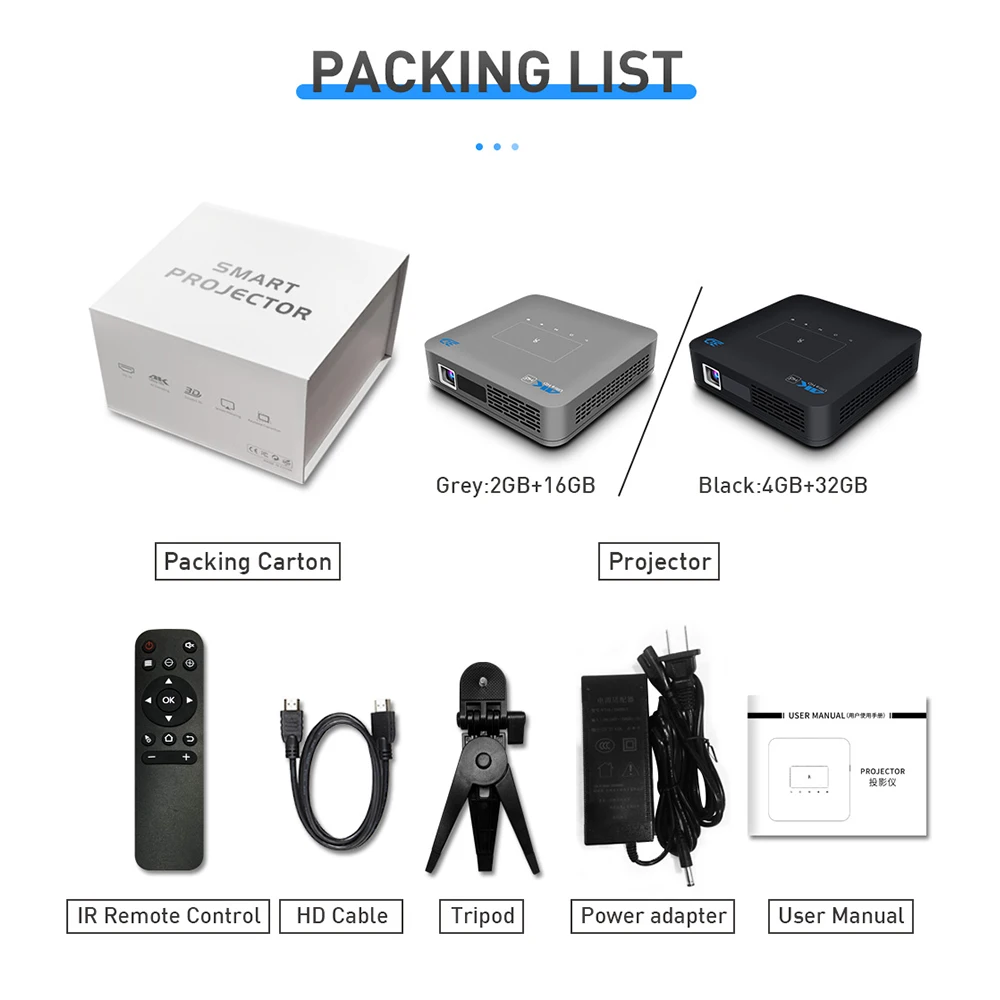 Портативный проектор Vivicine P15 4K 3D Android 9 0 4 Гб 32 ГБ |