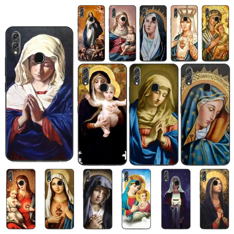 

YNDFCNB Virgin Mary Phone Case For Huawei Honor 8 8S 8X 8A 9 9X 10 20 Lite 7C 7A 10i 20i