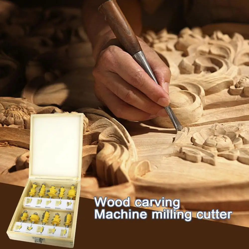 Концевая фреза с хвостовиком 10 шт./компл. архитектурная лепка ЧПУ для