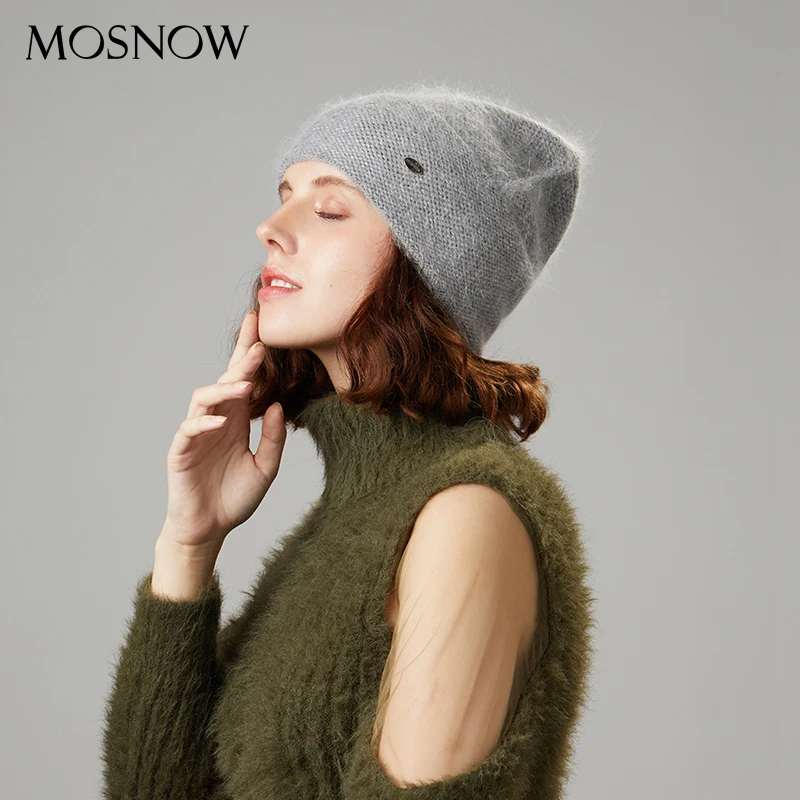 Вязаные шапки зимняя женская шапка осенняя и высокое качество из кроличьего меха