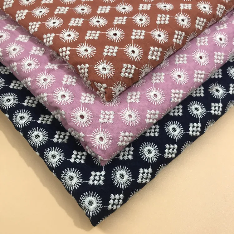 

Новый товар, двухцветная ажурная Женская юбка, хлопковая ткань с вышивкой