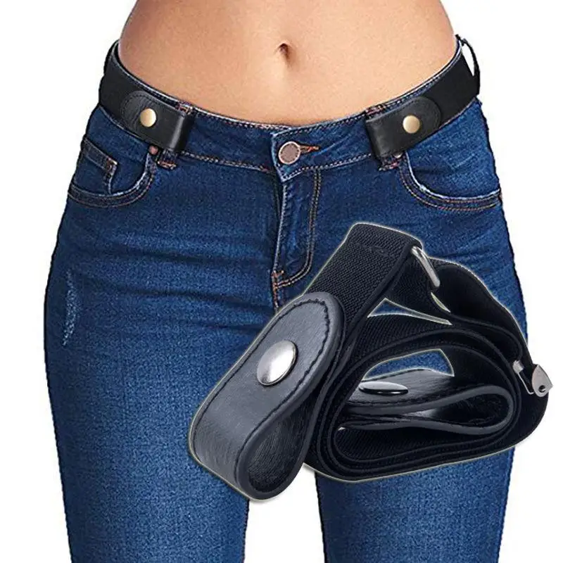Fibbia-Cinghia Libera per Jean Pantaloni Vestiti No Fibbia Elastici Elastici Cinghia di Vita Delle
