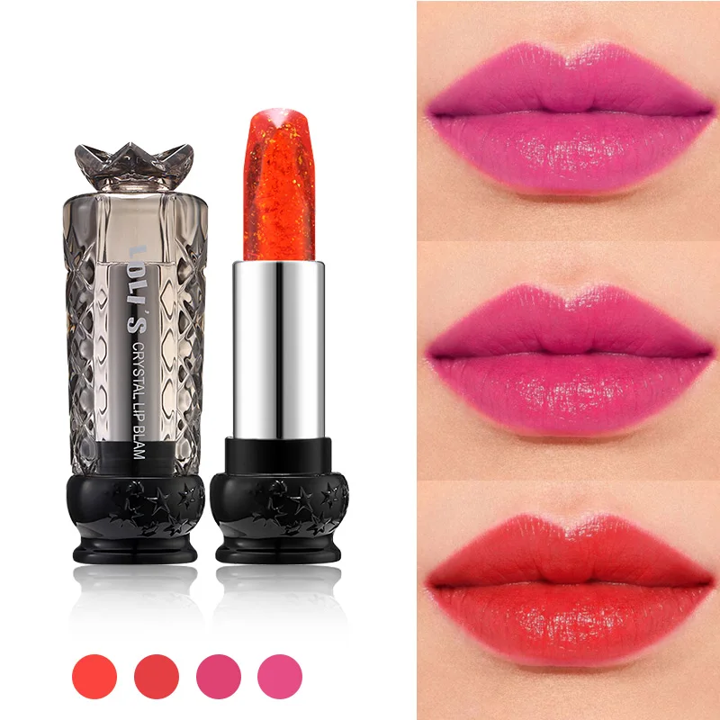 Прозрачный меняющий цвет бальзам для губ розовый пинталабиос Желе Цветок Макияж