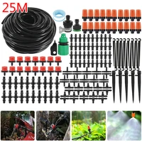25m irrigation spray diy drip irrigation system automatic watering garden hose micro drip watering kits with adjustable drippers