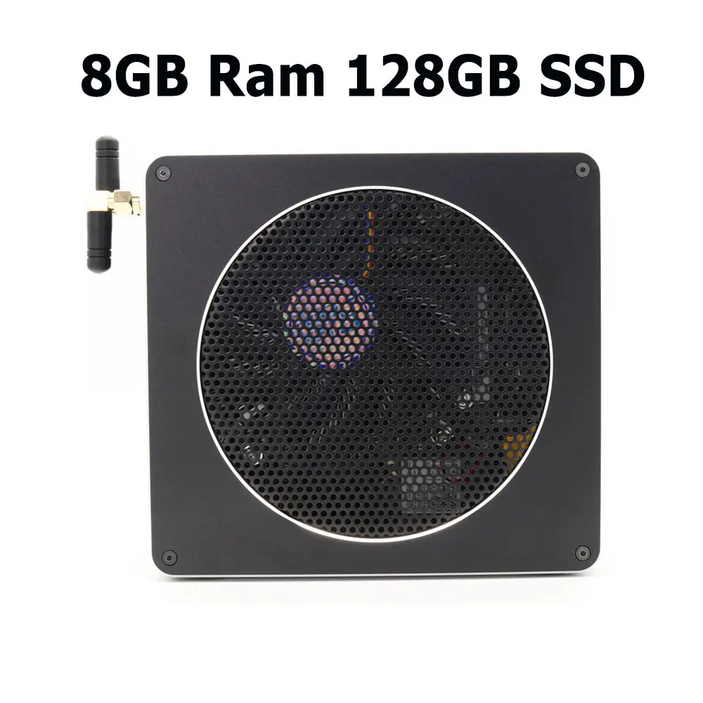 8GB Ram 128GB SSD Супер Nuc игровой Мини ПК Intel Core i7 8850H i5 8300H Windows 10 Настольный компьютер Barebone PC 2* DDR4/DDR3L HDMI DP USB-C AC WiFi - Цвет: 8GB Ram 128GB SSD