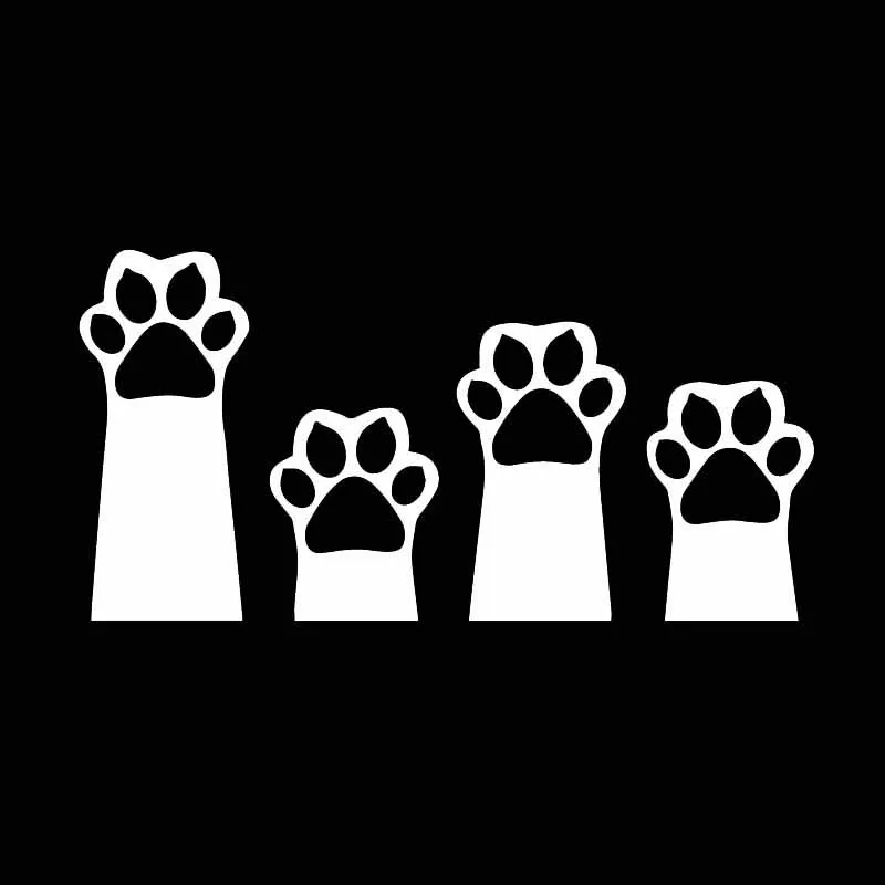 Наклейки с забавными кошачьими лапками и животными из мультфильмов наклейки