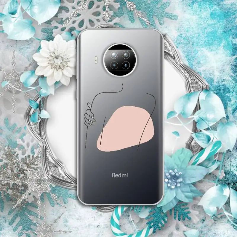 

Abstract Geometry Phone Case Transparent for Xiaomi Redmi note 10 t 8 9 pro lite 11 Huawei P honor 8 10i 20 30 40 smart 2019