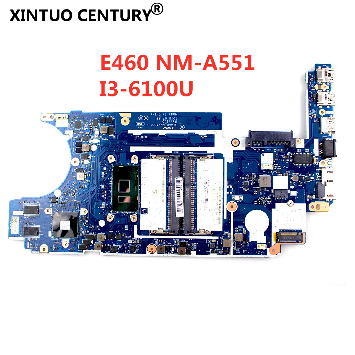 

Материнская плата для ноутбука Lenovo Thinkpad E460 NM-A551 оригинальная материнская плата I3-6100U R5-M330 2 Гб