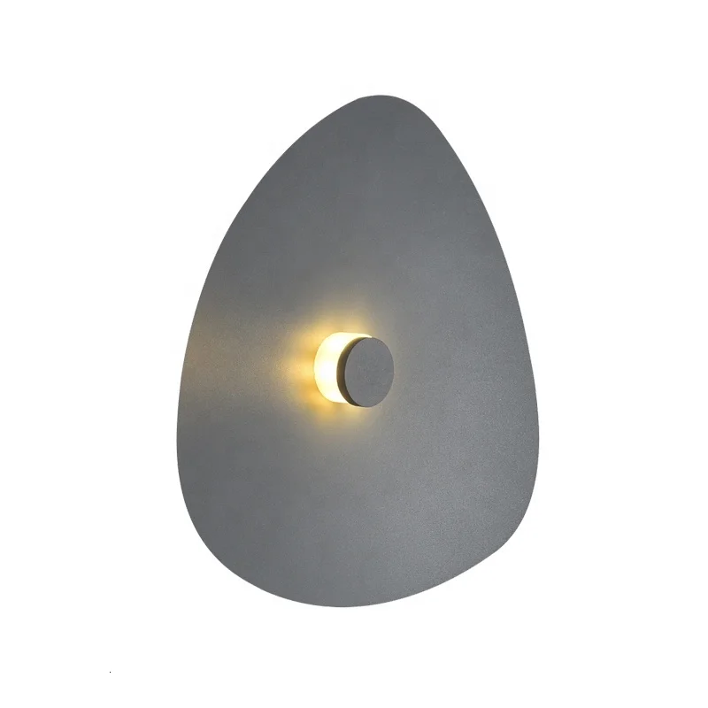 Простой серый и белый современный настенный светильник для помещений
