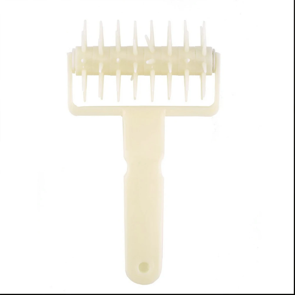 Durable Baking Tool Plastic Roller Dough Pitter Pizza Pastry Docker Portable Large White | Tools