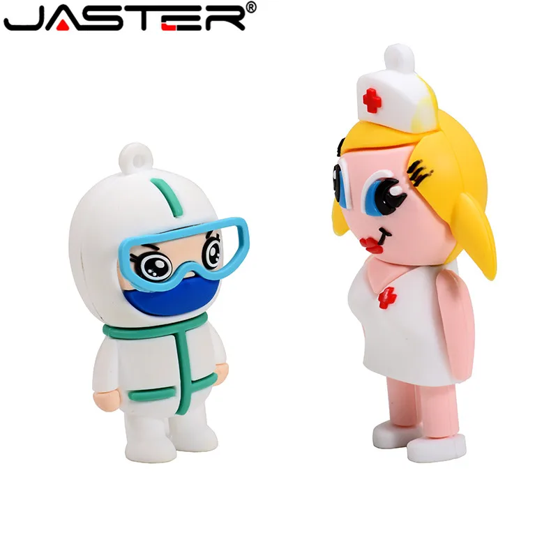 JASTER мультяшная модель медсестры usb2.0 4 ГБ 8 16 32 64 флеш-накопитель USB креативный gifty