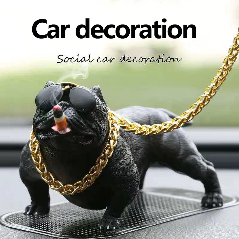 Автомобиль сеть красный Bully собака автомобиль центральной консоли личности