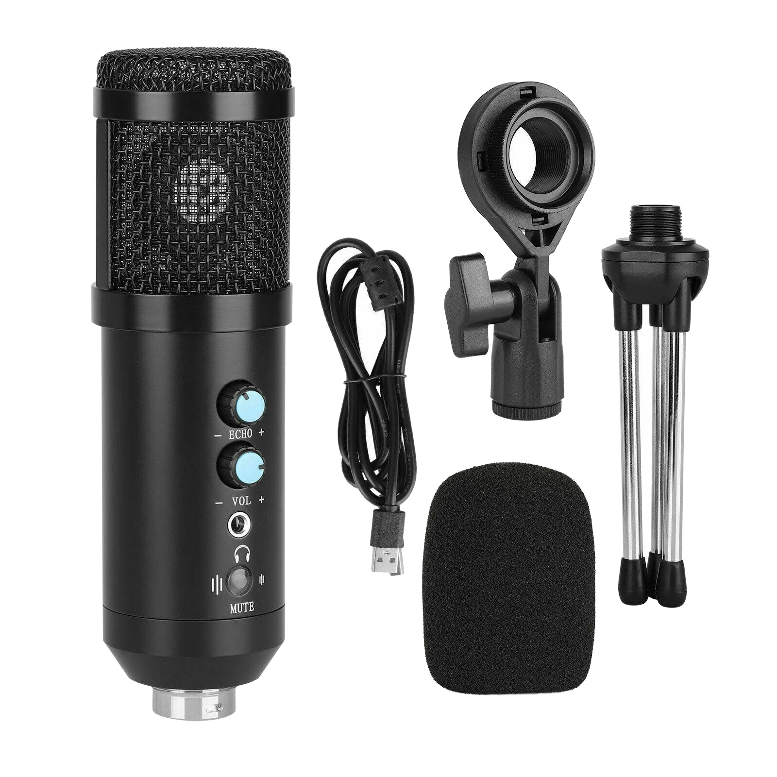 

USB Microphone Professional Streaming Live Condenser Microphones For PC Computer Laptop Recording Studio Singing Gaming