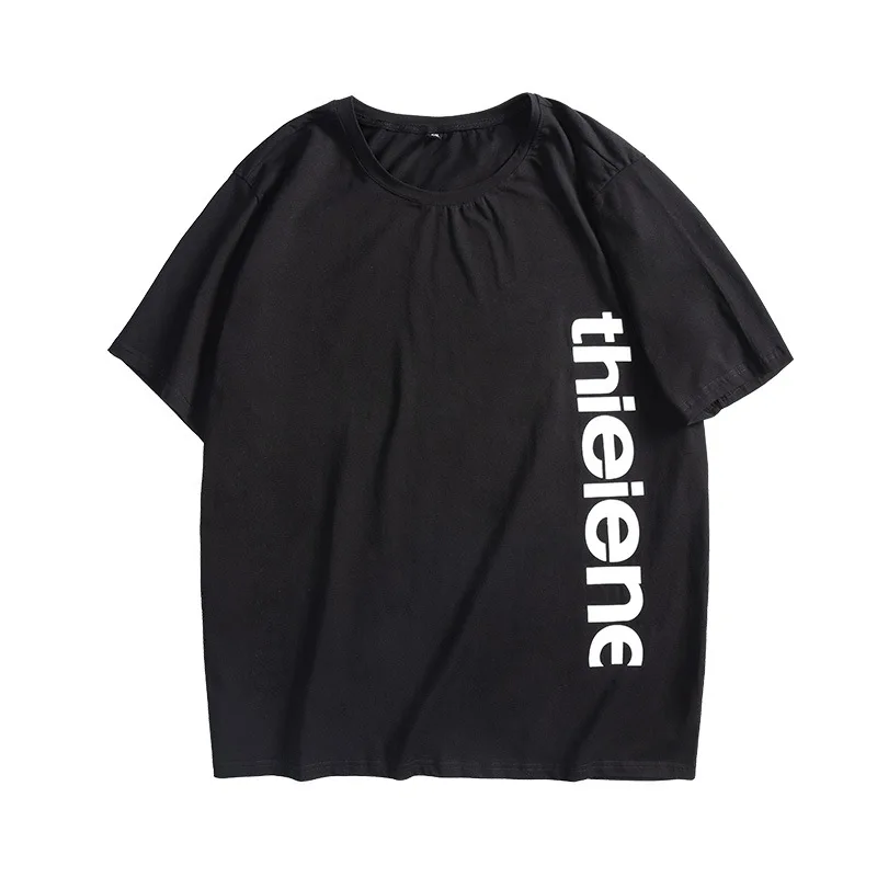 

New 2021 Uniqe Letter Print Oversized T Shirt Loose Men T-shirt Fat man Tops Crew Neck Cotton Casual Tee Shirt Clothes