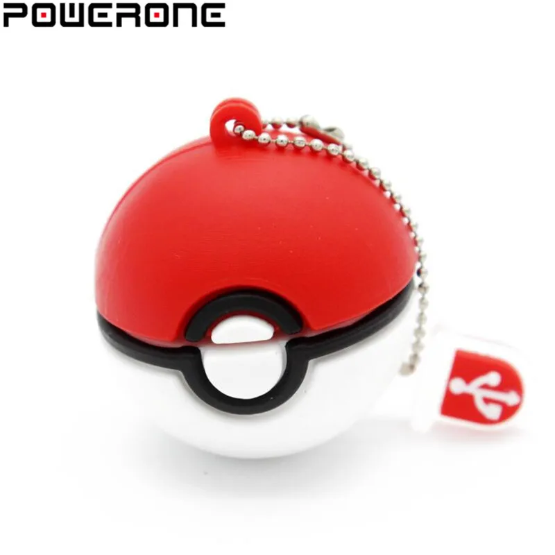 POWERONE Pokmon pikachu USB флеш накопитель poke ball dragon memory Stick Pendrive 4 ГБ 8 16 32 64 u disk|USB