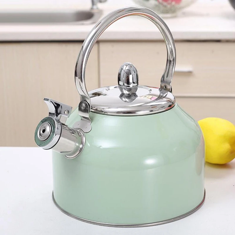 

2.5L Whistling Kettle for Gas Stove All Stovetops Stainless Steel Coffee Tea Kettle Gas Teapot