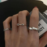 female s925 silver woman ring handsome cool girl sthdent chain finger rings all match jewelry popular women accessories rings