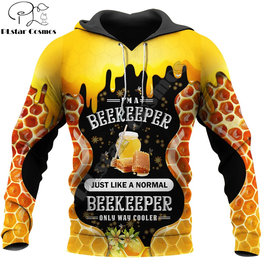 Старые времена пчелы Хранитель 3D печатных для мужчин толстовки чистый мед мода