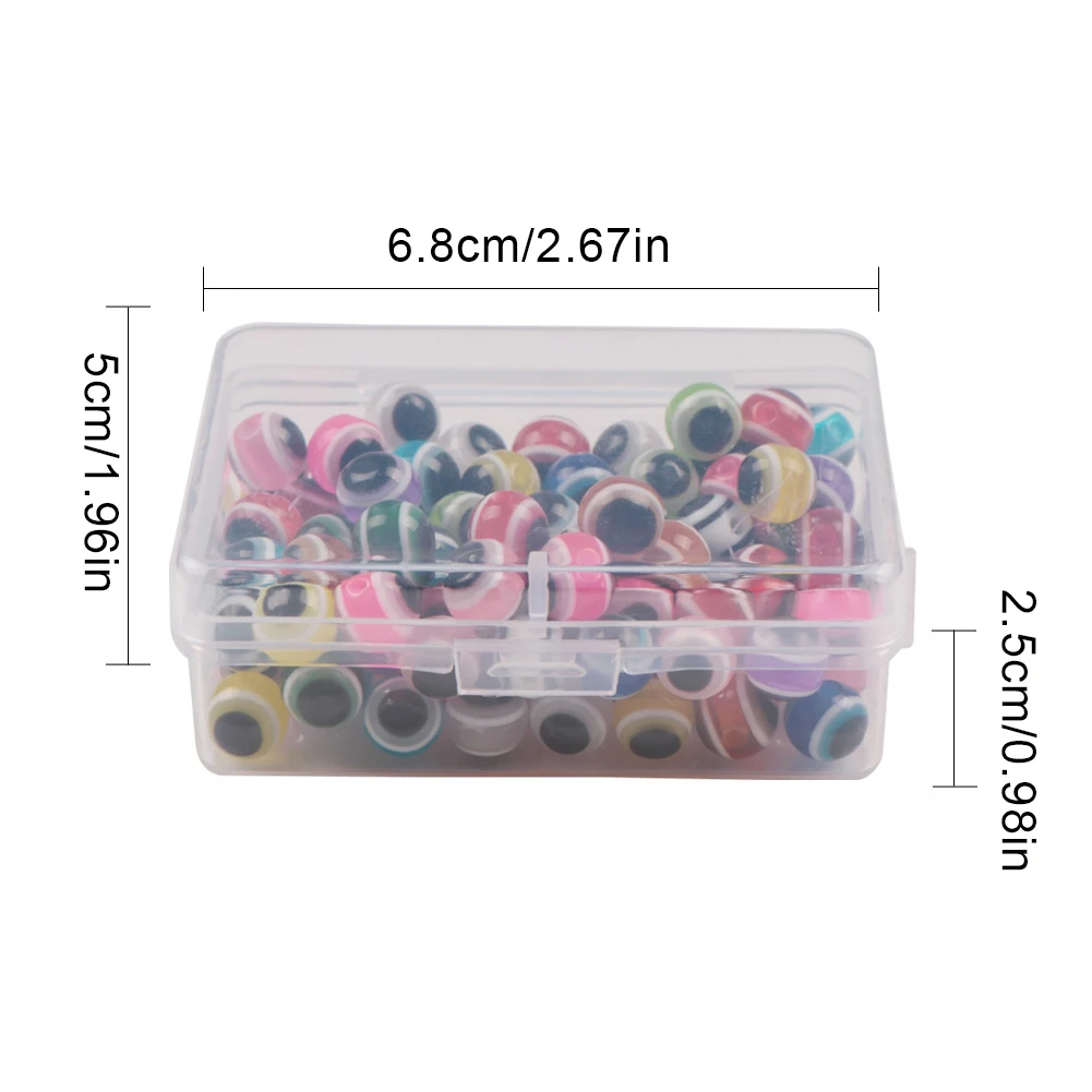 

100 pcs/set Fish Eye Fishing Bead Carolina Rig Beads 6mm 8mm Plastic Fishing Beads Texas Rig Accessories Bass Fishing Tackle