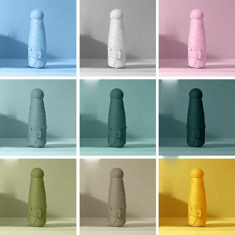 Женский Зонт от дождя Академии Сакура Мини карманный зонтик пять складки с Чехол