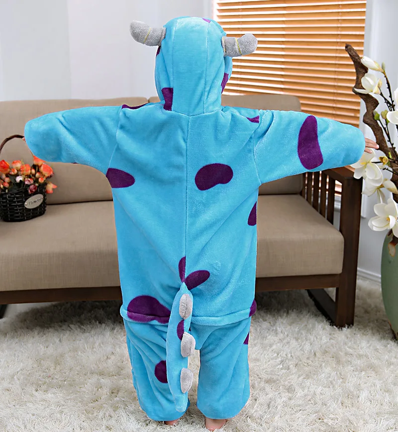 Пижамы Monsters Inc. Sulley детские пижамы с животными для мальчиков и девочек Мультяшные