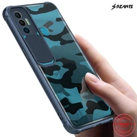 rzants for tecno spark 7 spark 7p case hard camouflage lens lens protect slim crystal clear cover