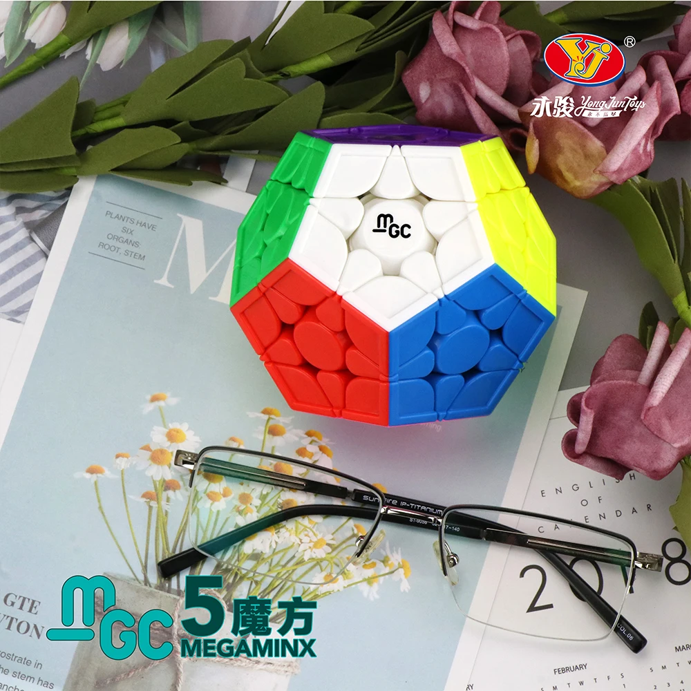 Магнитный куб megamjun YJ MGC 3x3 магический руиху наклейки без наклеек скоростной YongJun