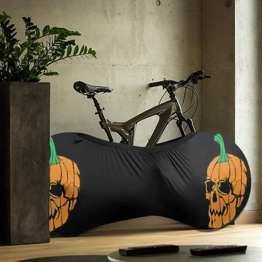 

halloween Pumpkin Skull outdoor Bike Fashionable MTB waterproof Bicycle dust cover Custom Rashguard biking motocross father gift