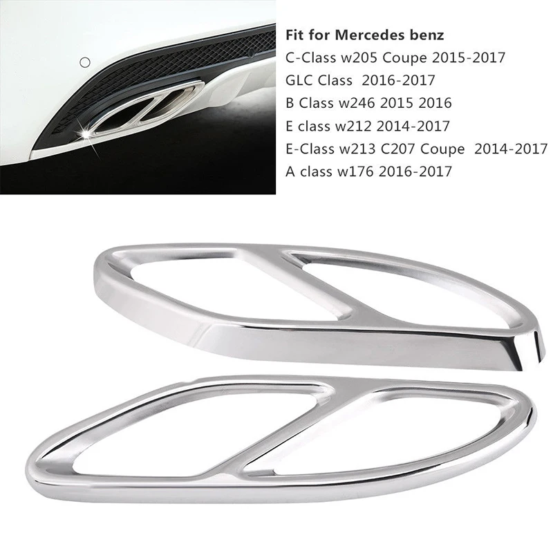 Выхлопные трубы крышка для Mercedes A B C E GLC W205 Coupe W212 W246 W213 W176 Новый|Выхлопной