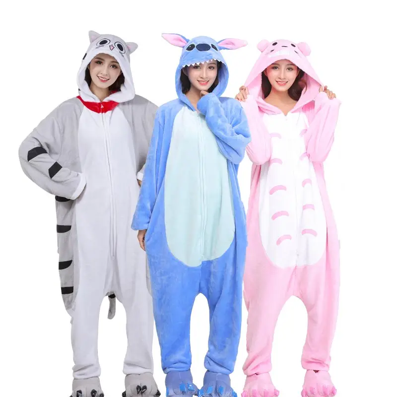 

Kigurumis Women Onesie Pajamas Girls Animal Pink Panther Zipper Funny Cute Soft Warm Cartoon Sleepwear Adult Overalls Pyjamas