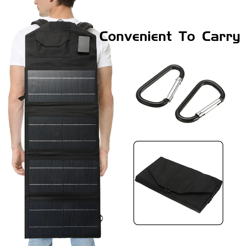 

20/50W Waterproof Solar Panels Folding Sun Power Solar Cells Charger USB Output Devices Portable for phone Outdoor Camping Car