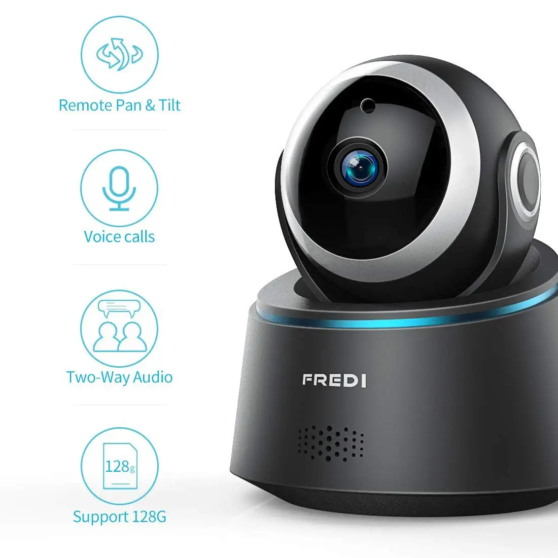 Беспроводная ip камера FREDI Радионяня 1080P Wi Fi инфракрасная видеонаблюдения с ночным