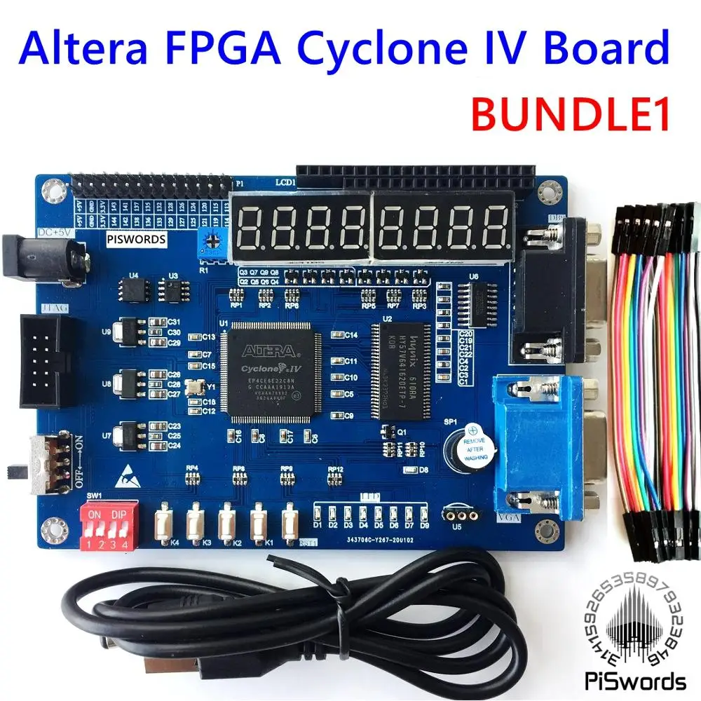 2020 ALTERA Cyclone IV EP4CE6 FPGA макетный комплект Altera EP4CE NIOSII Board и USB Blaster