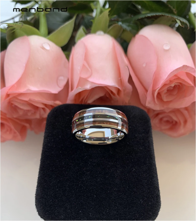 Кольцо обручальное из вольфрама для мужчин и женщин удобная Обручальная лента с