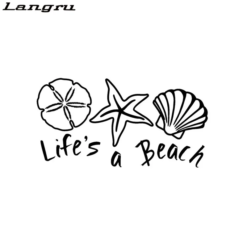 Крутая графика наслаждайтесь пляжем непревзойденная Морская звезда виниловая