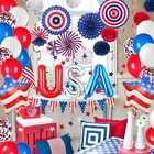 1 комплект 4th of July украшения Бумага вентилятор Патриотический американский День Независимости вечерние поставки