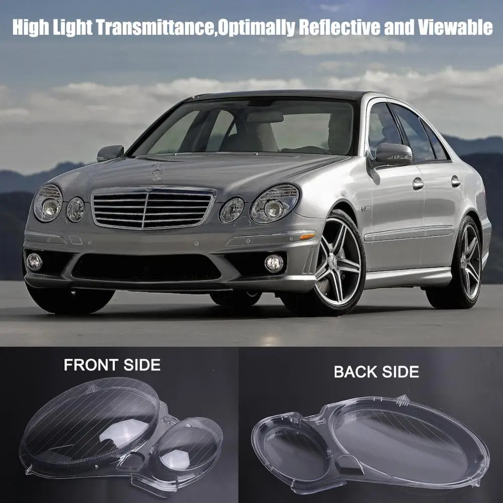 Крышка передней фары для Benz W211 крышка объектива Mercedes E Class E350 E320 E500 2006 2007 2008 PD554 |