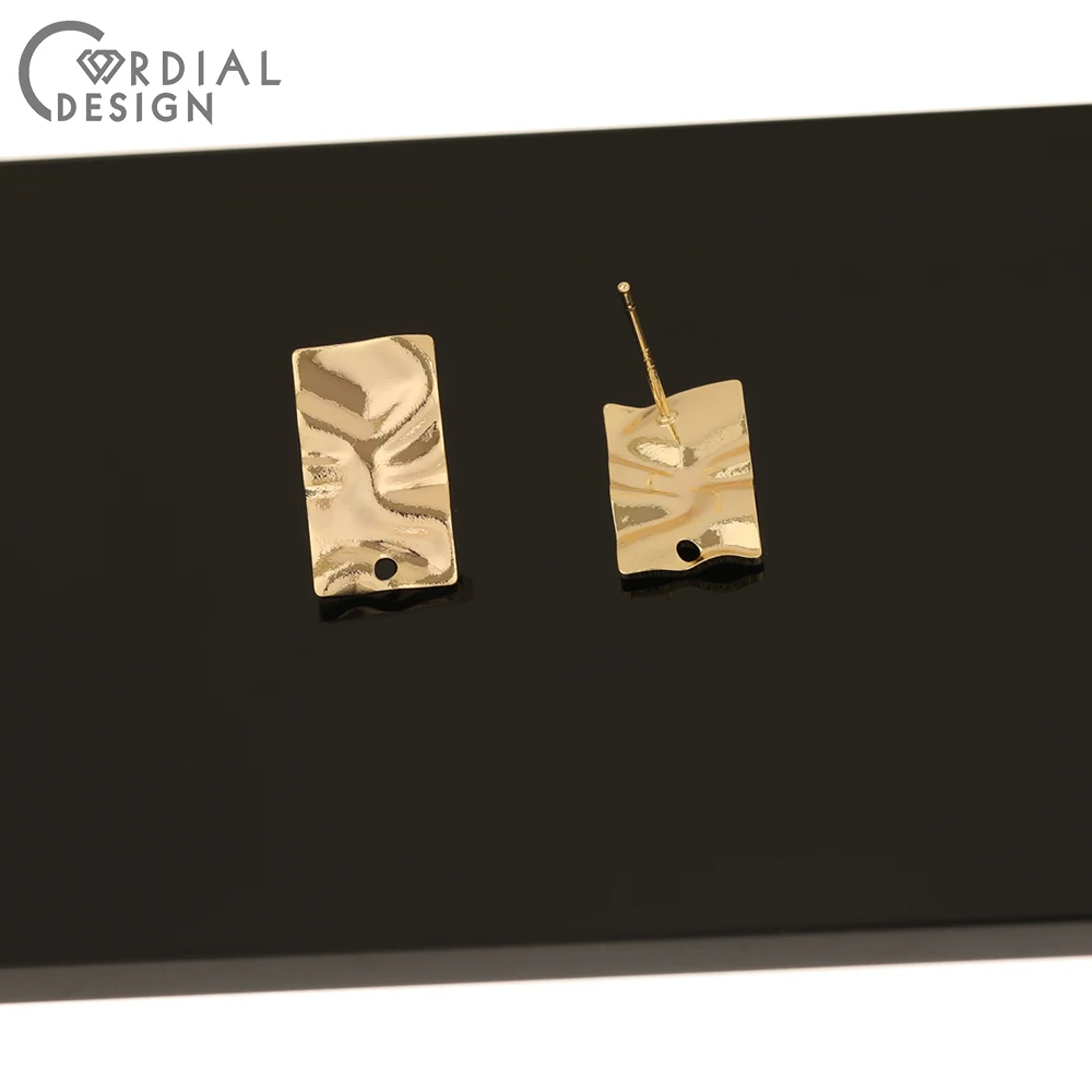 

Cordial Design 50Pcs 10*17MM Jewelry Accessories/Hand Made/Earrings Stud/Genuine Gold Plating/DIY Making/Earring Findings