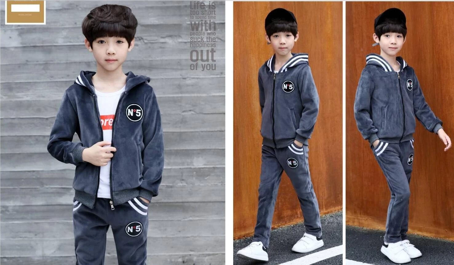 Комплект одежды для мальчиков на весну-осень детский спортивный костюм комплект