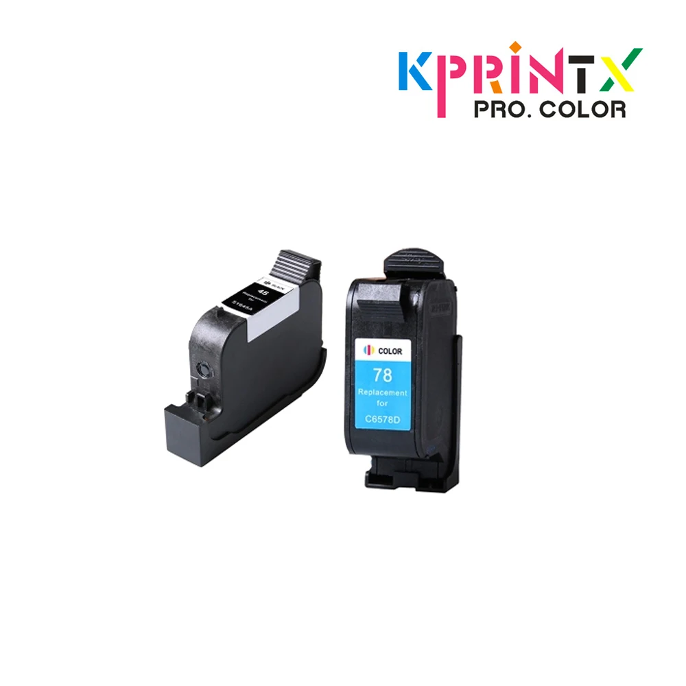 2x совместимый с картриджами для hp45 45 51645A (черный) 78 C6578DN (трехцветный) 950 950C 960
