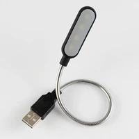 flexible bright cute mini 4 led usb book light computer lamp reading lamp for laptop notebook computer pc for students worker
