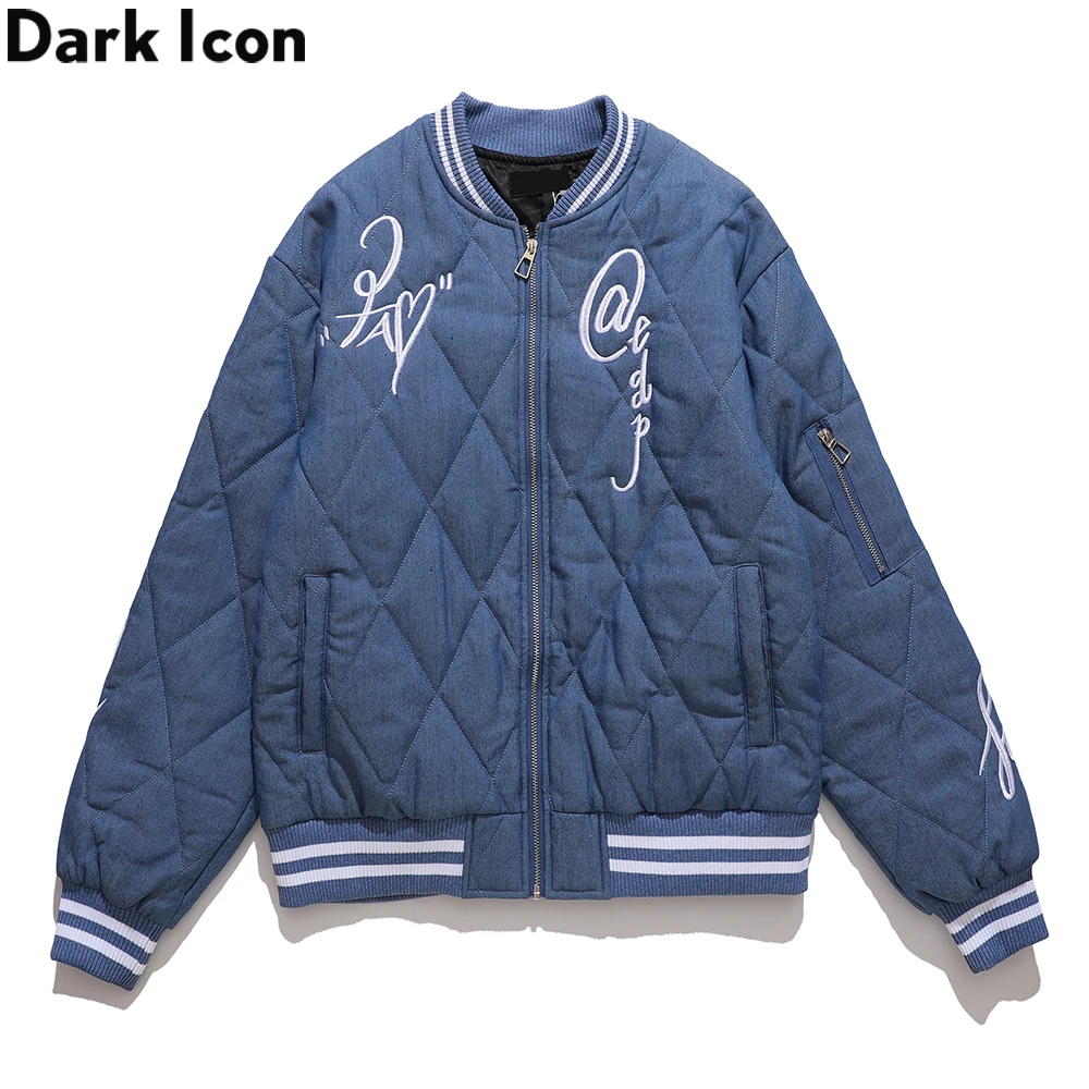 

Бейсбольные куртки с вышивкой темной иконы, зимние мужские и женские пальто, верхняя одежда, мужская куртка