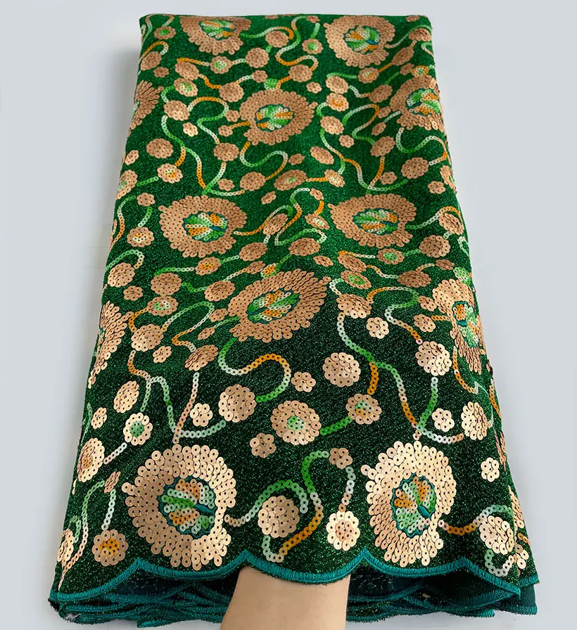 Кружевная вуаль с двойными блестками 5 ярдов сетчатой подкладкой вышивкой